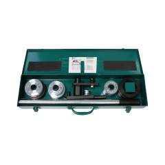 Stauff 6100135837. Handrohrbieger im hochwertigen Stahlkoffer für zöllige Rohre aus Stahl und Edelstahl mit Durchmessern von 1/4 - 7/8 Zoll, Komplettset mit 6 Biegerollen und weiterem Zubehör