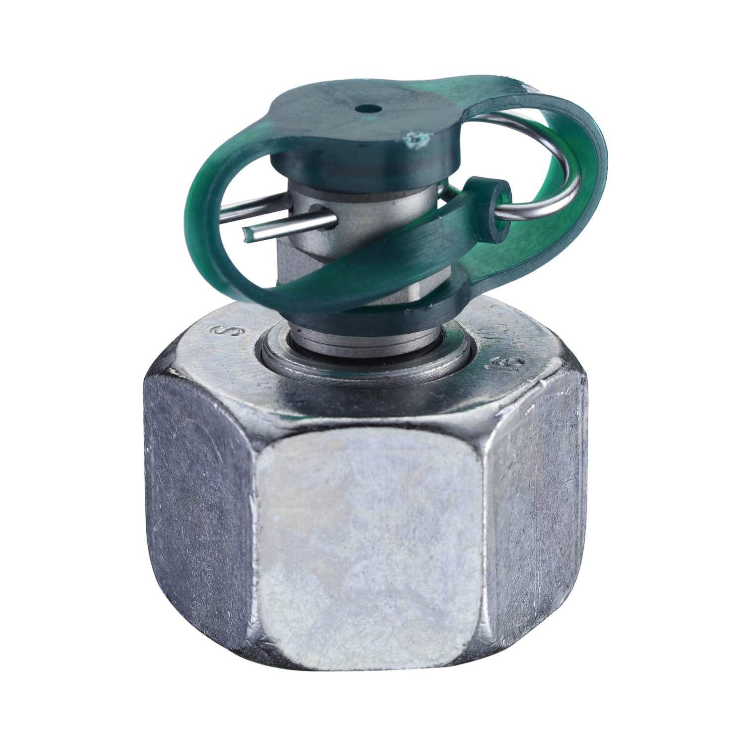 Stauff 1210026981. Messkupplung Stauff Test 10 mit Rohrstutzen Metallschutzkappe NBR-Dichtung Stahl, Zink-Nickel