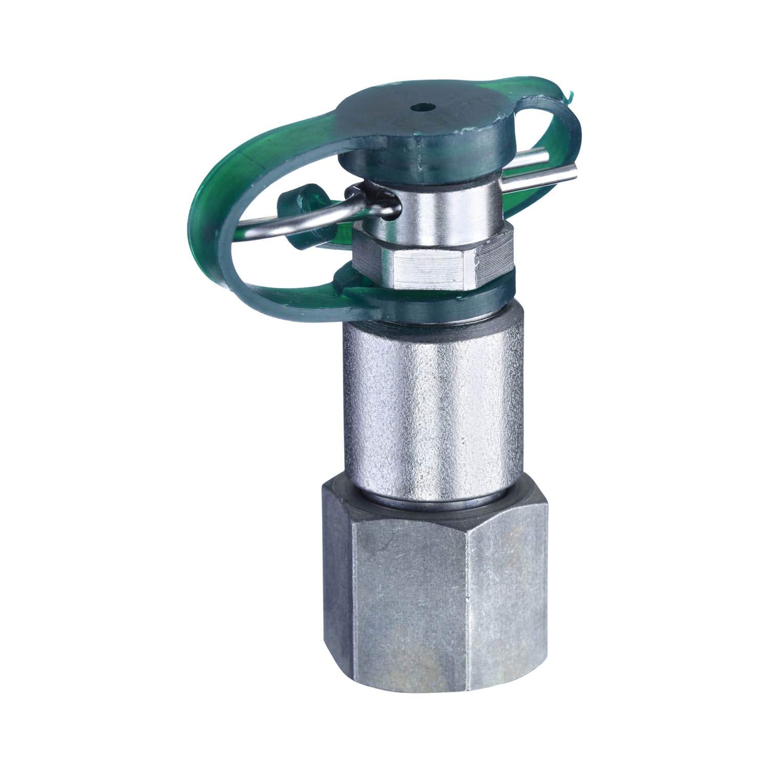 Stauff 1210026985. Messkupplung Stauff Test 10 mit Rohrstutzen Metallschutzkappe NBR-Dichtung Stahl, Zink-Nickel