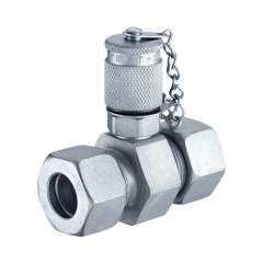 Stauff 1210026756. Test Coupling Stauff Test 20 with Straight Fitting Light Series Self Lock Metal Protective Cap NBR-Seal Steel, Zinc-Nickel