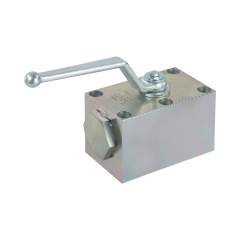 Stauff 3404000129. Ball Valve Mild Steel, zinc/iron-plated 2-way Ball Valves für den Plattenaufbau Nominal Size: DN32 Sealing: POM / FKM PN: 420 bar / 6000 PSI