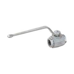 Stauff 3404001522. Forged Ball Valve Mild Steel, zinc/iron-plated 2-way Ball Valves Connection: 1-1/2 NPT Nominal Size: DN40 Sealing: POM / FKM PN: 420 bar / 6000 PSI