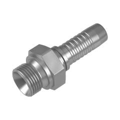 Stauff 6100095614. gerader Schlauchnippel 60°-Innenkonus BSPP-Außengewinde DN 08 G 3/8"