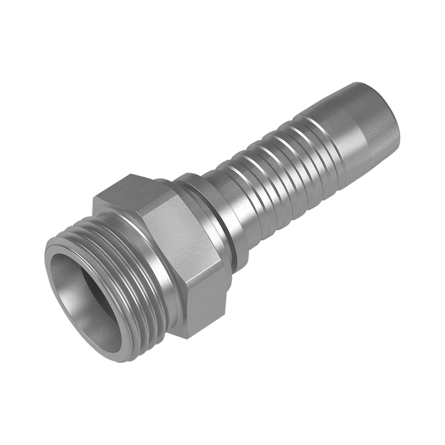 Stauff 6100096642. straight hose connector 24°-conical bore DN 31 35 L