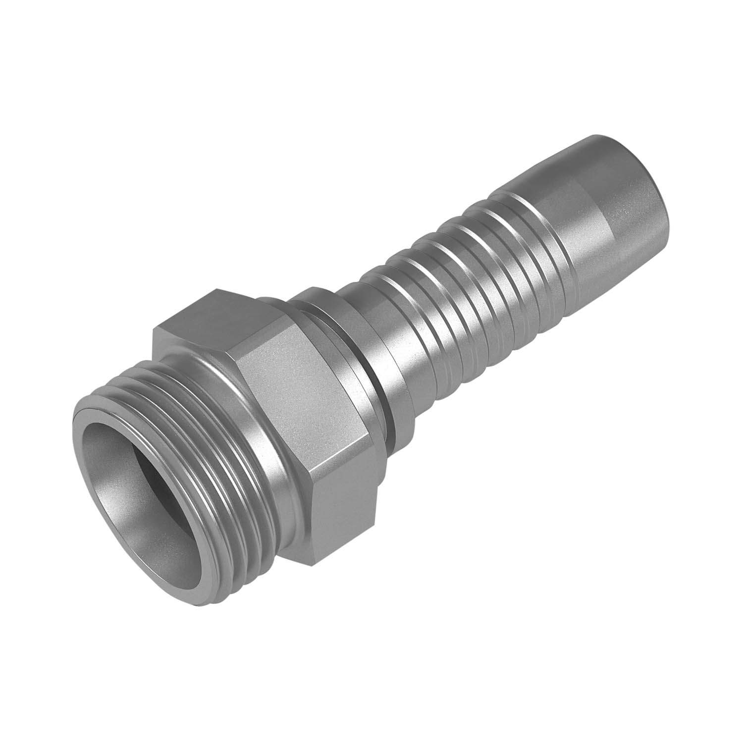 Stauff 6100099055. Straight Male Hose Insert M36 x 2 (28L) x 1 insert 24° cone seat V4A Stainless Steel