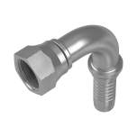 Stauff 6100034503. 90°-hose connector 74°-conical bore UN/UNF-female thread DN 19 1 1/16"-12 UN