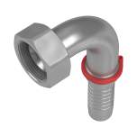 Stauff 6100096356. 90°-hose connector female thread and metal seat DN 19 22 LL