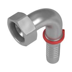 Stauff 6100096356. 90°-Schlauchnippel Innengewinde und Kugelbuchse DN 19 22 LL