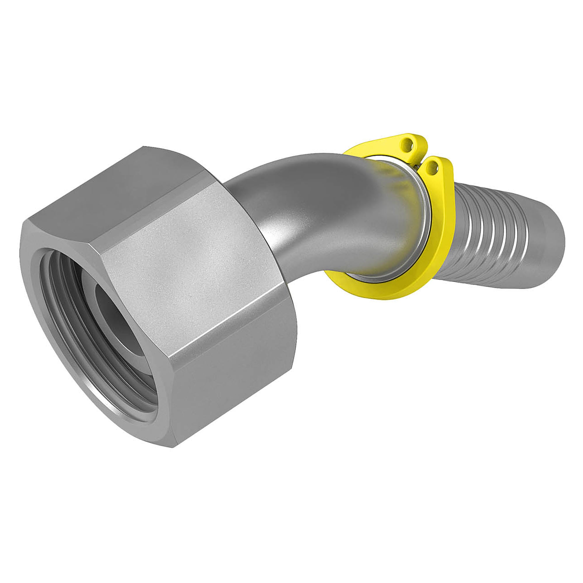 45°-Schlauchnippel 24°-Dichtkegel / O-Ring DN 12 16 S mit Blockanschlag - Stauff 6100096049