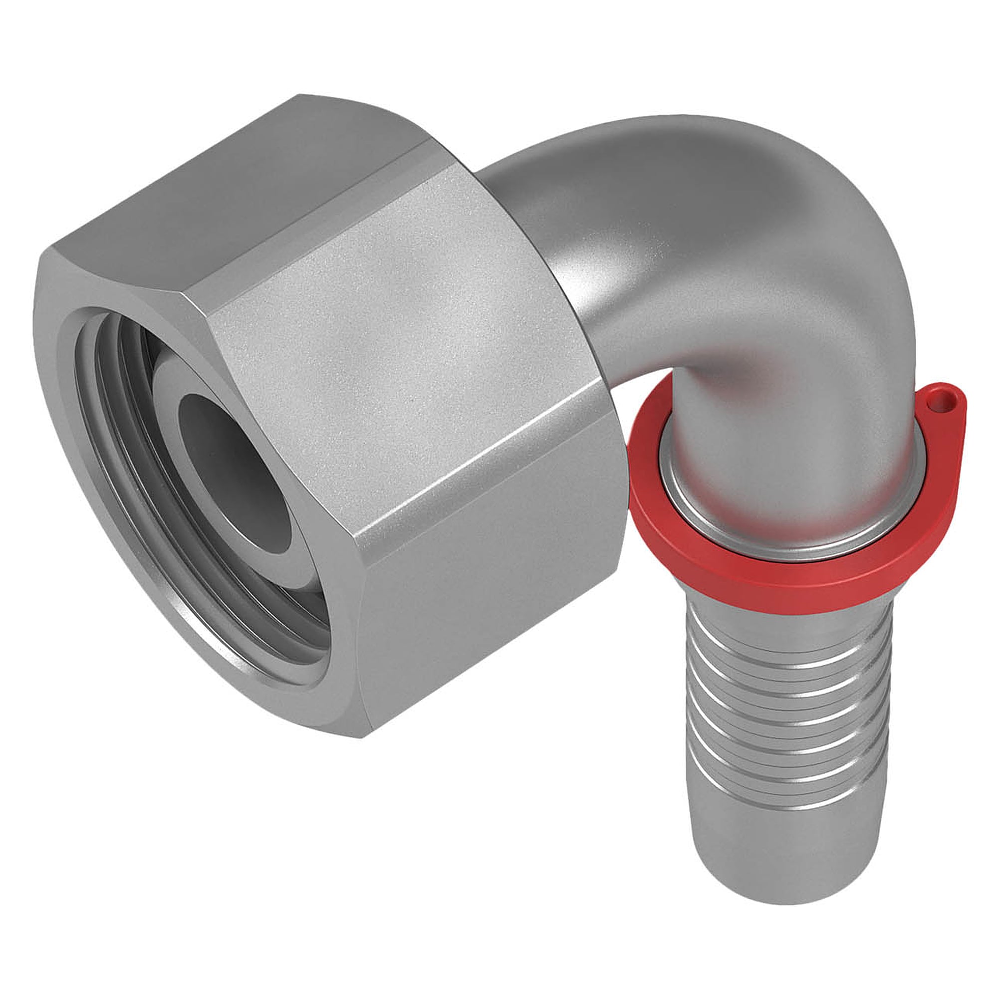 90°-Schlauchnippel 24°-Dichtkegel / O-Ring DN 06 10 S - Stauff 6100095525
