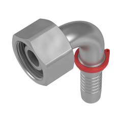 Stauff 6100096892. 90°-Schlauchnippel 24°-Dichtkegel / O-Ring DN 05 08 S