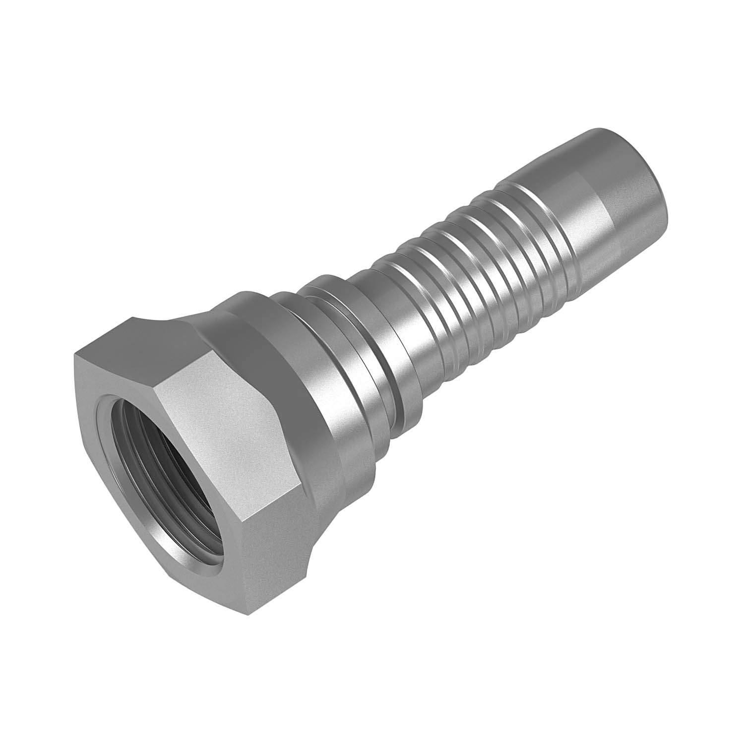 Stauff 6100060726. straight hose connector 60°-taper BSPP-female thread DN 19 G 3/4"
