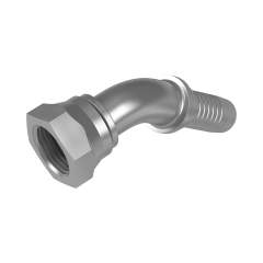 Stauff 6100096064. 45°-Schlauchnippel VA 60°-Dichtkegel BSPP-Innengewinde DN 12 G 1/2"