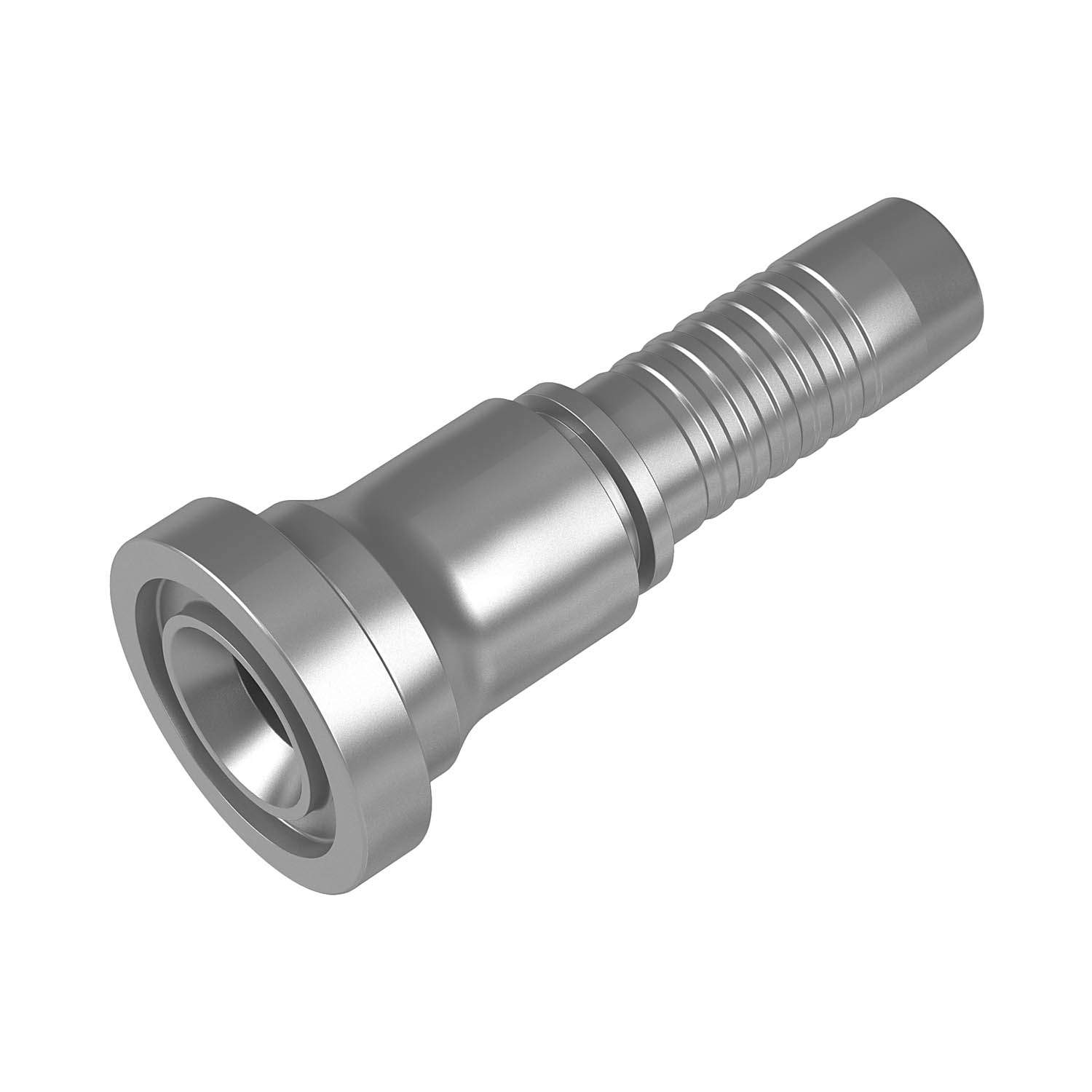 Stauff 6100096301. straight hose connector SAE-flange connect. (6000PSI) DN 16 SAE 3/4"