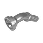 Stauff 6100096613. 45°-hose connector SAE-flange connect. (6000PSI) DN 25 SAE 1"