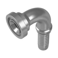 Stauff 6100096131. 90°-Schlauchnippel SAE-Flanschanschluss (6000PSI) DN 12 SAE 1/2"