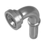 Stauff 6100096825. 90°-hose connector VA SAE-flange connect. (6000PSI) DN 38 SAE 1 1/2"