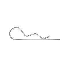 Riegler 124737.Safety clip for Kamlok couplings, galvanized steel