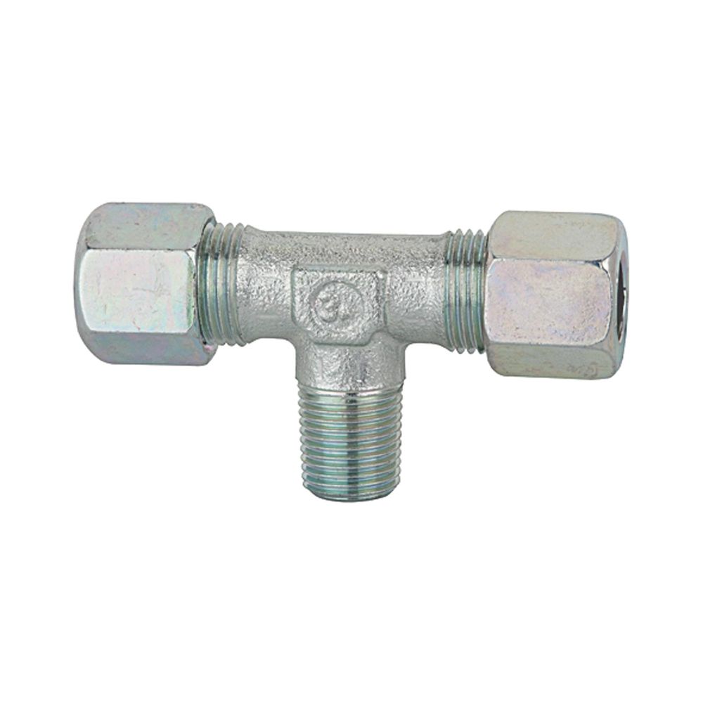 Riegler 112184.T screw-in fitting, R 1/8 o., Pipe exterior Ø 4, galvanised steel