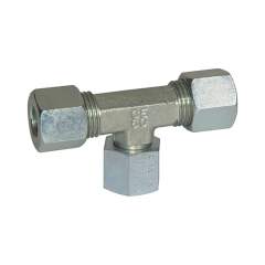 Riegler 112089.Adjustable T-fitting, Pipe exterior Ø 6 mm, galvanised steel