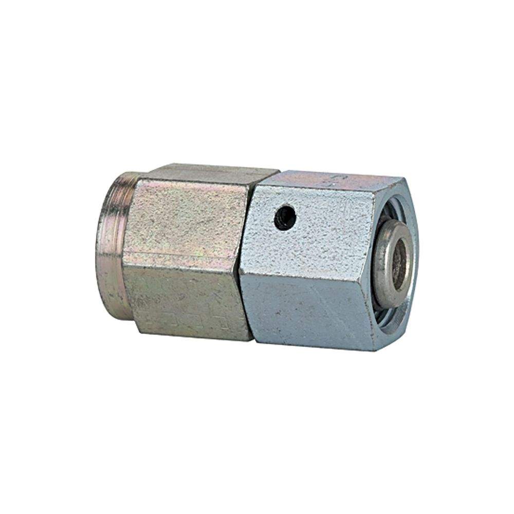 Riegler 112119. Manometer-Anschlussverschraubung,G 1/4 i., Rohr-Ø 10, Stahl verz.