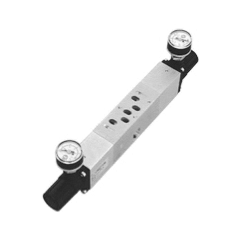 Norgren V70527-KA4. Double pressure regulator plate, ports 2 + 4 regulated