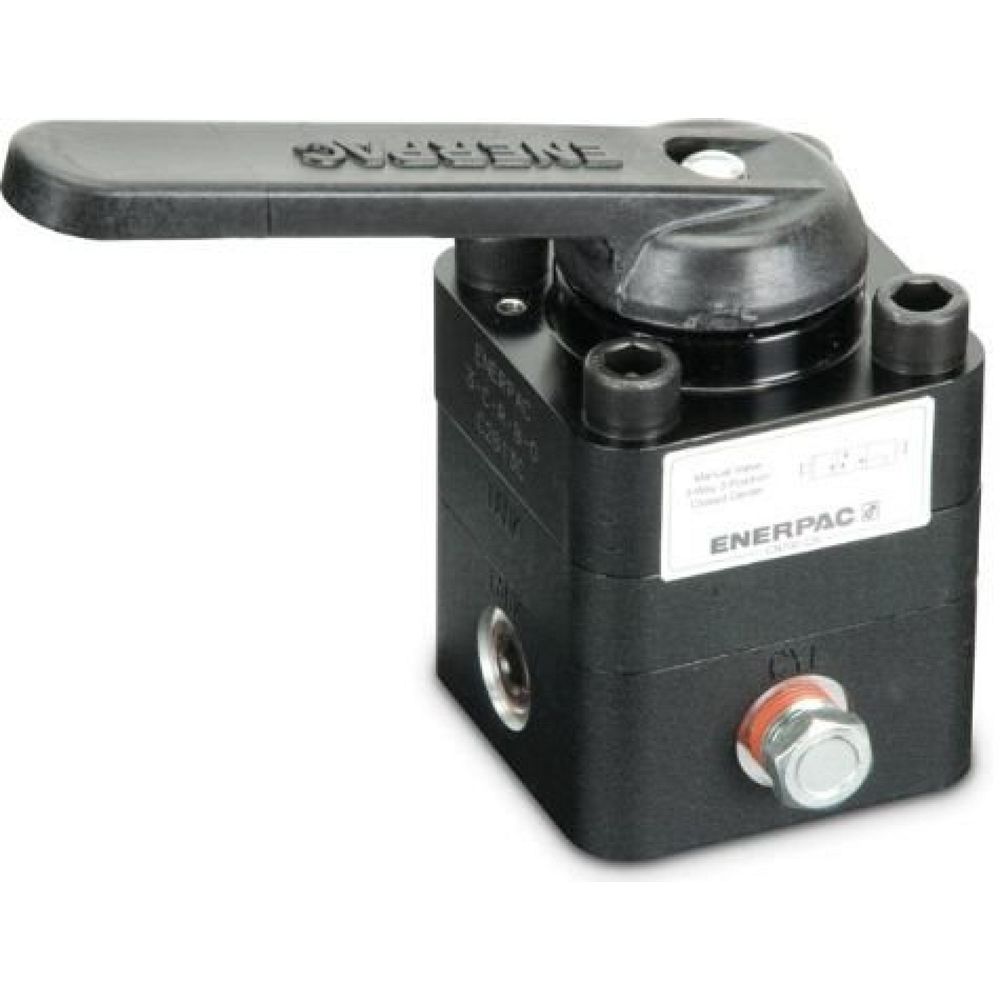 Enerpac VC15L, Wegeventile für die Rohrleitungsmontage, Handbetätigt, 3/3-Wegeventil geschlossene Mittelstellung vorgesteuerte Rückschlagventile
