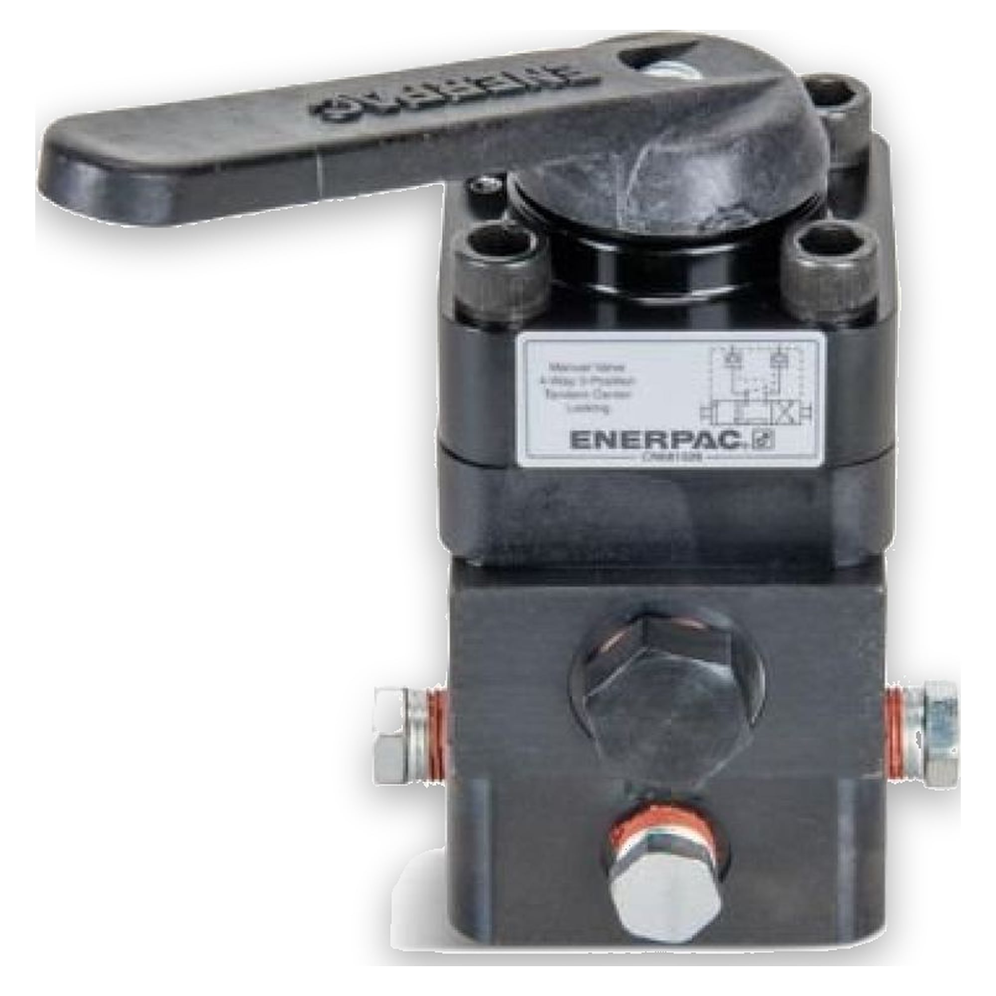 Wegeventil, Rohrleitungsmontage, handbetätigt, 4/3-Wege offene Mittelstellung, verriegelbar - Enerpac VC4L