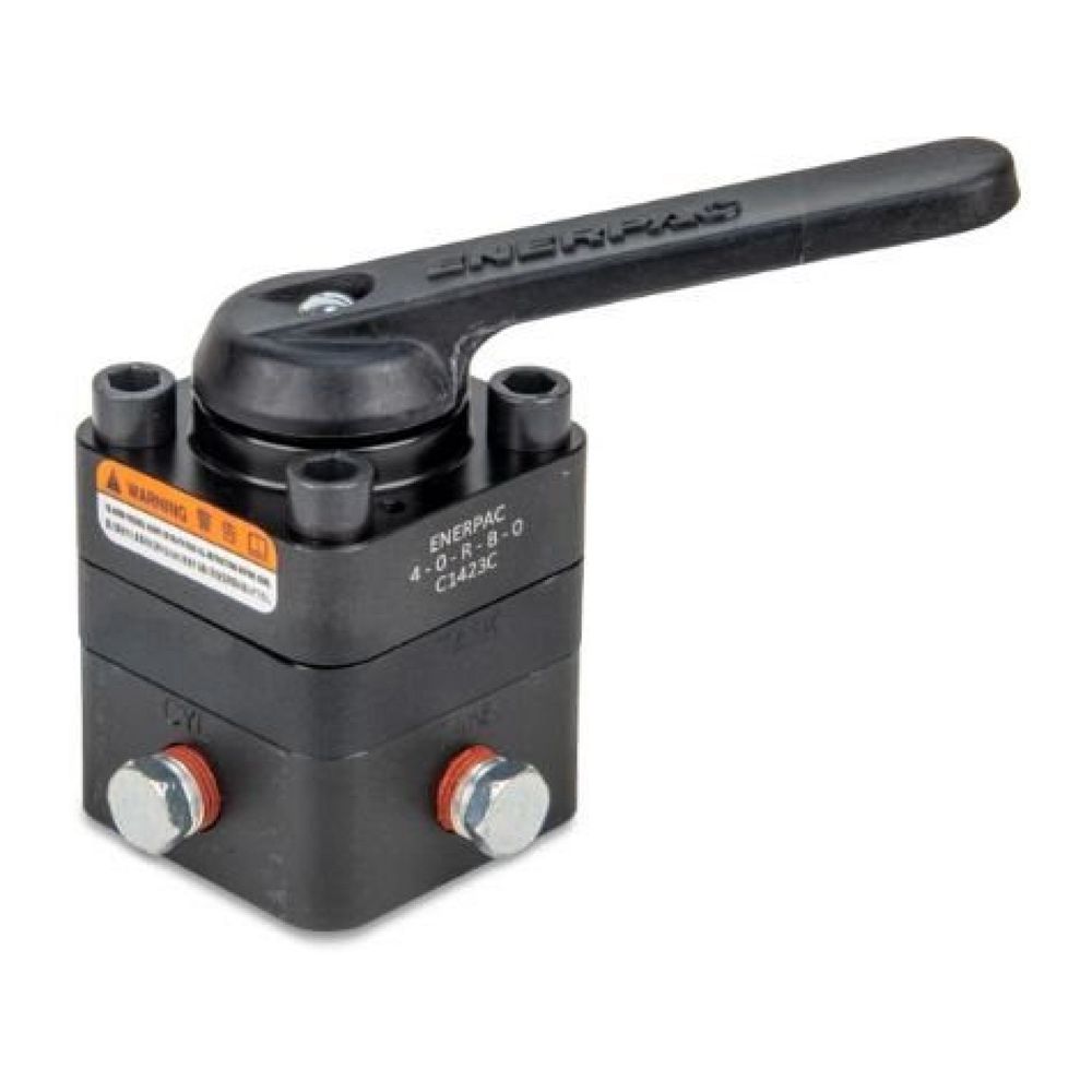 Enerpac VC4, Wegeventile für die Rohrleitungsmontage, Handbetätigt, 4/3-Wegeventil Offene Mittelstellung