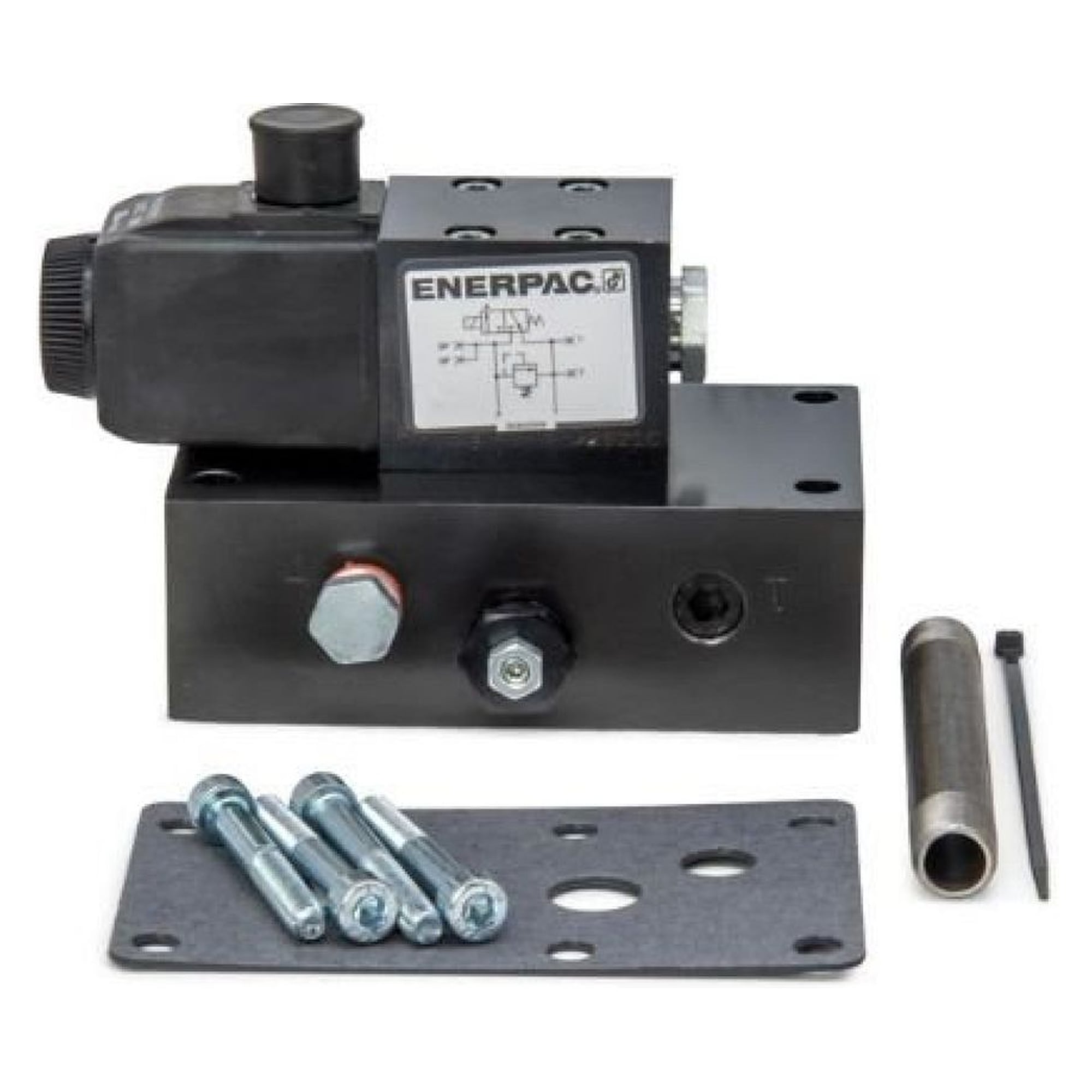Wegeventil, Pumpenmontage, elektromagnetisch, 24 V, 3/2-Wege, Ablassventil - Enerpac VE32D
