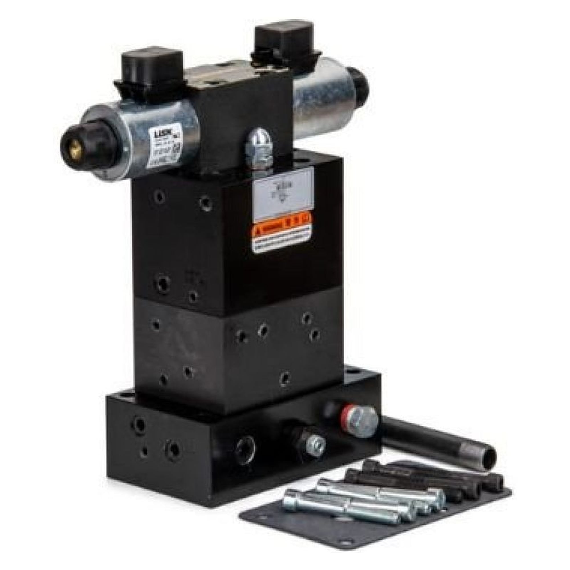 Directional Control Valve, Pump Mounted, Solenoid, 3-way 3-position, Tandem Center, Locking - Enerpac VE33