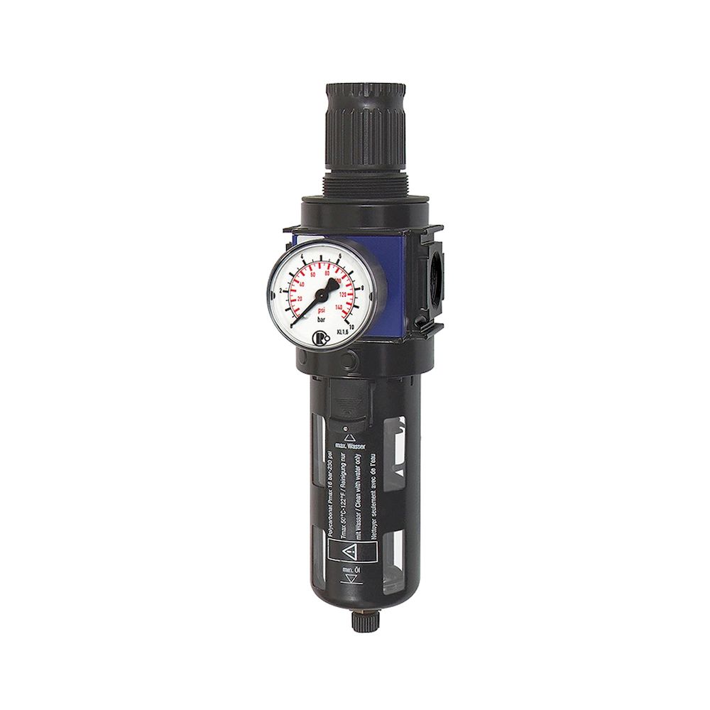 Riegler 124782.Filter regulator »variobloc« with protective cage, Size 1, G 3/8