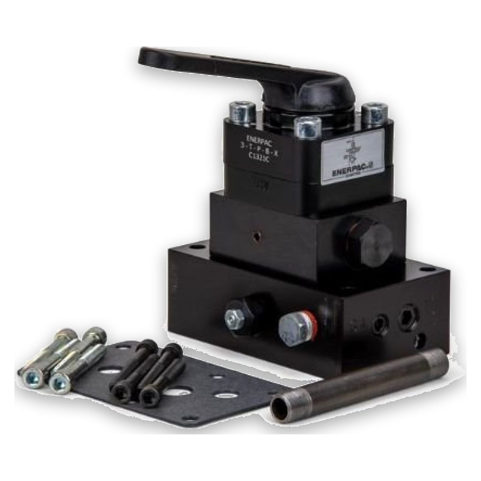 Directional Control Valve, Pump Mounted, Manual, 3-way 3-position, Tandem Center, Locking - Enerpac VM33L