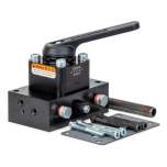 Enerpac VM43, Wegeventile für die Pumpenmontage, Handbetätigt, 4/3-Wegeventil Offene Mittelstellung