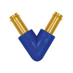 Riegler 133417.V hose connection supports, for hose I.D. 4 mm, brass and POM