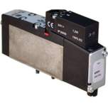 Norgren VS26S527DF313A. VS26 Series, 5/2 valve, sol/spring (24Vdc) with soft seal spool, non-locking