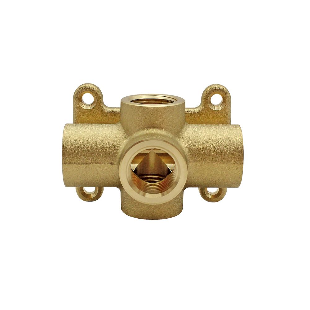 Riegler 112611. Verteiler zur Wandbefestigung, 5 Anschlüsse G 1/2