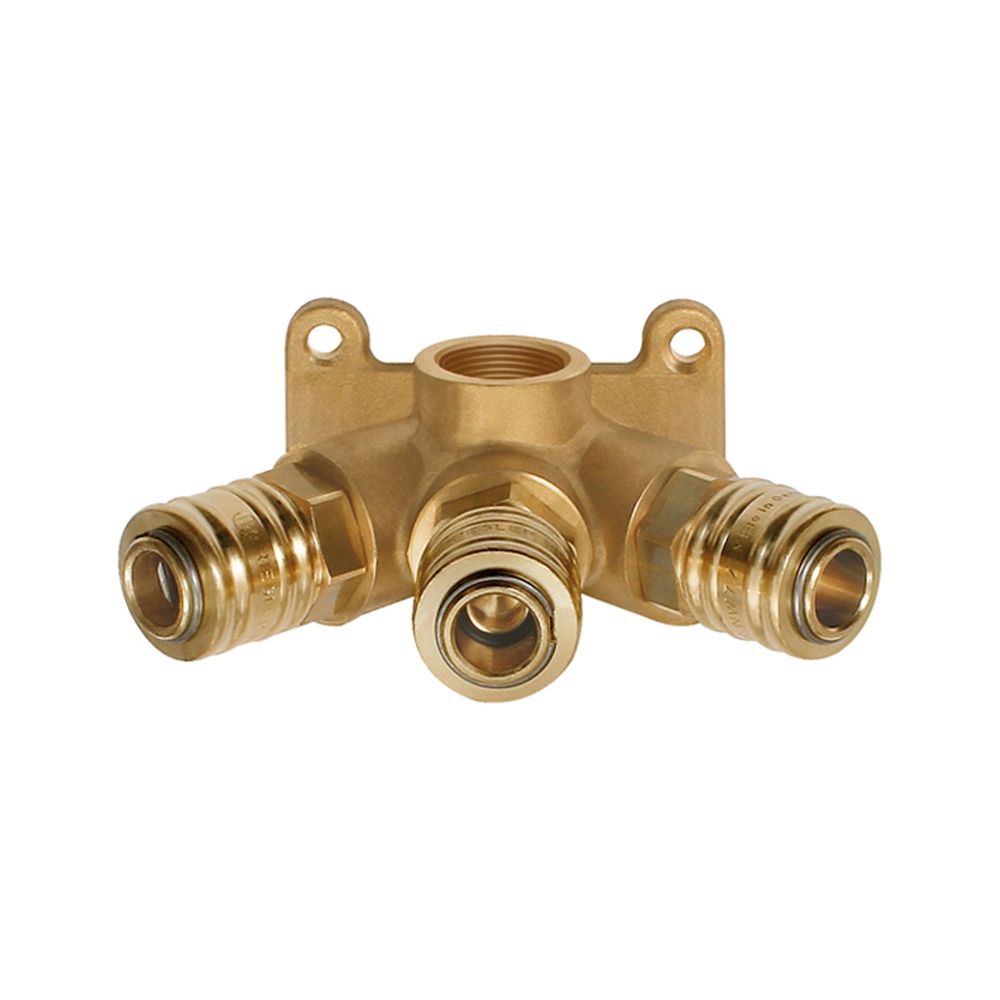 Riegler 107272.Distributor for wall mounting, quick-connect couplings I.D. 7.2