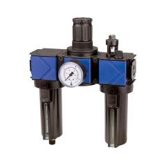 Riegler 125341. Wartungseinheit 3-tlg. »variobloc«, Metallbehälter, BG 1, G 3/8