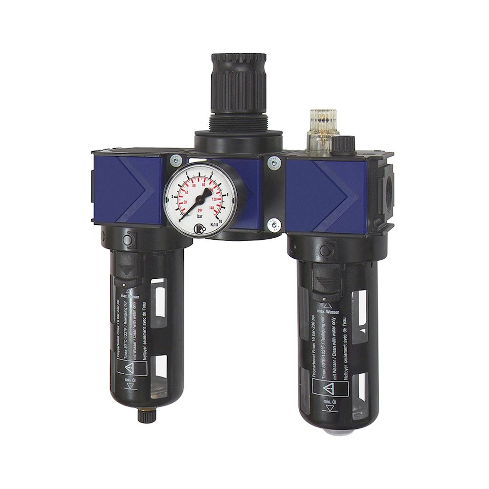 Riegler 124854.Service unit 3-part »variobloc«, Protective cage, Size 1, G 1/4