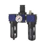 Riegler 124860. Wartungseinheit 3-tlg. »variobloc« PC-Beh., Schutzkorb, BG2, G3/4