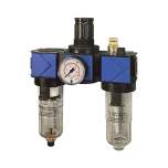 Riegler 100716.Service unit 3-part »variobloc« with PC container, Size 2, G 1