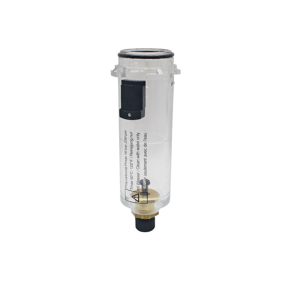 Riegler 100689.Polycarbonate container with manual bleeder valve