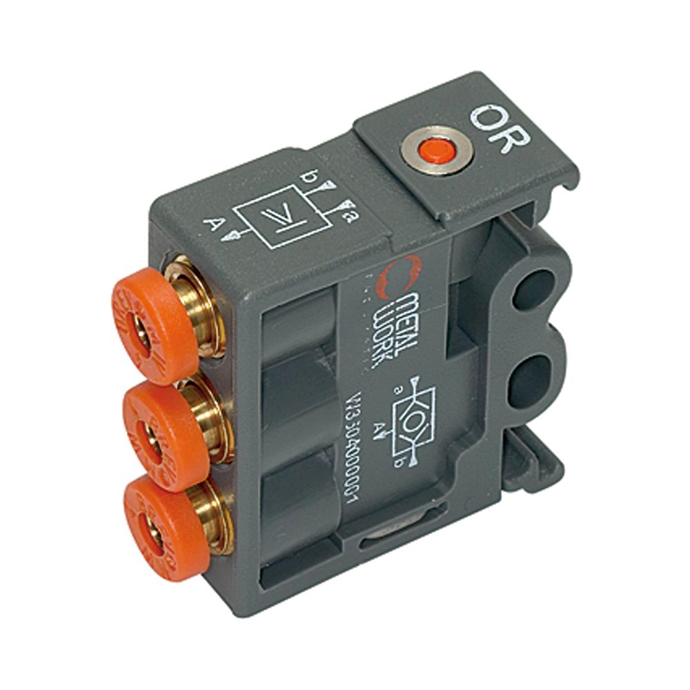 Riegler 106705.Pneumatic logic elements, OR, Techno-polymer, DN 2.7