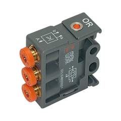 Riegler 106705. Pneumatik Logikelement, OR, Technopolymer, DN 2,7