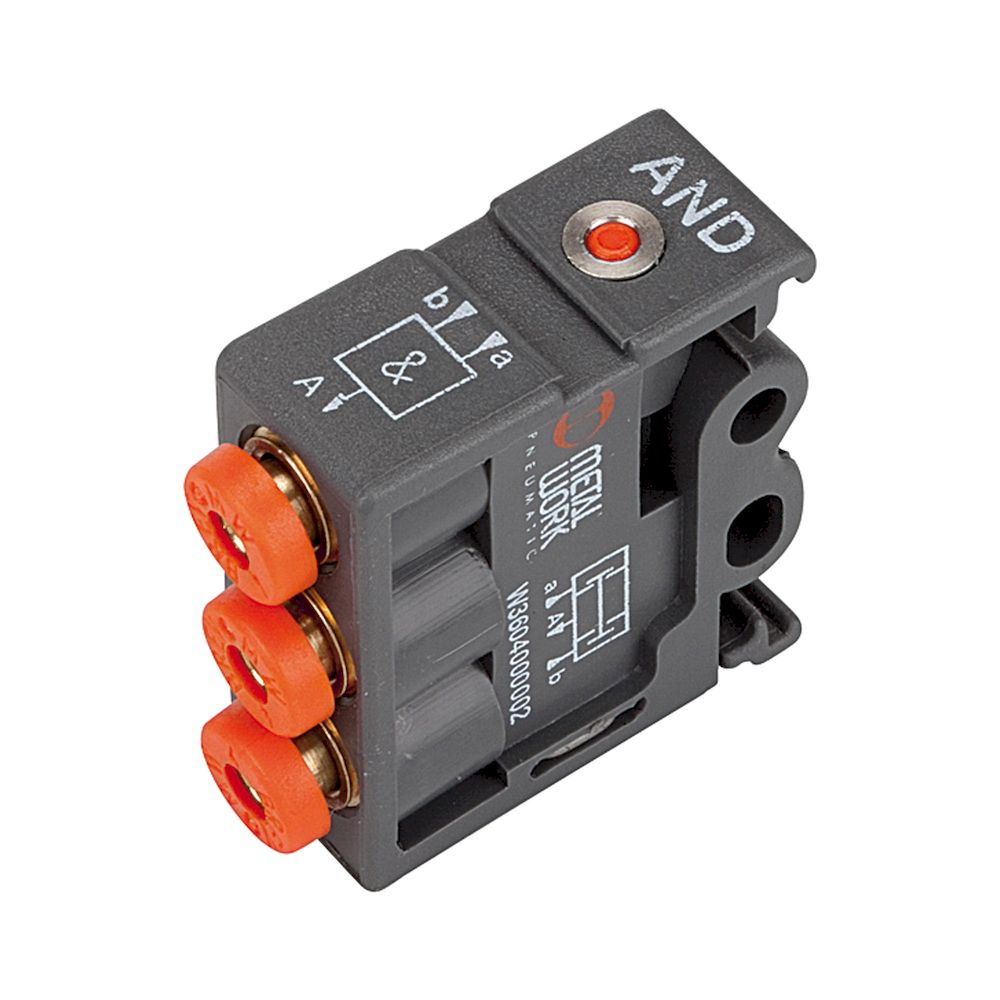 Riegler 106706.Pneumatic logic elements, AND, Techno-polymer, DN 2.7