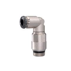 Riegler 153301.Male branch elbow »universal short« long, rotating 1/8, hose 6