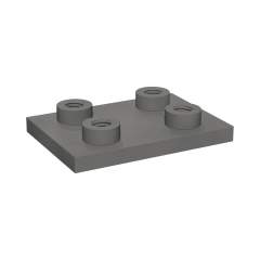 Stauff 1120001990. Weld Plate for Double Clamps Heavy Series Size 3S Carbon Steel, phosphated DIN 3015