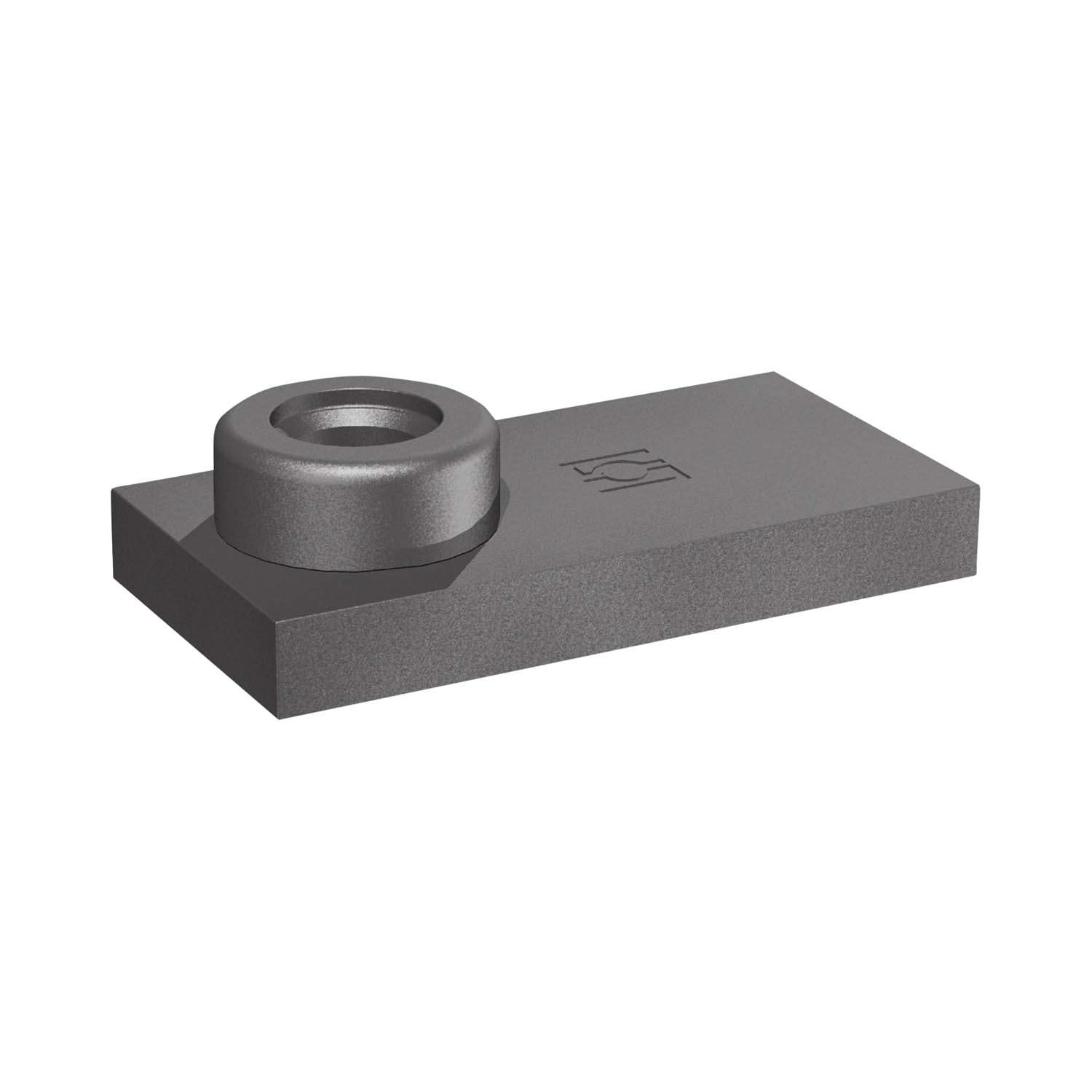 Stauff 1120021036. Weld Plate Light Series Size 1 Carbon Steel, Phosphated