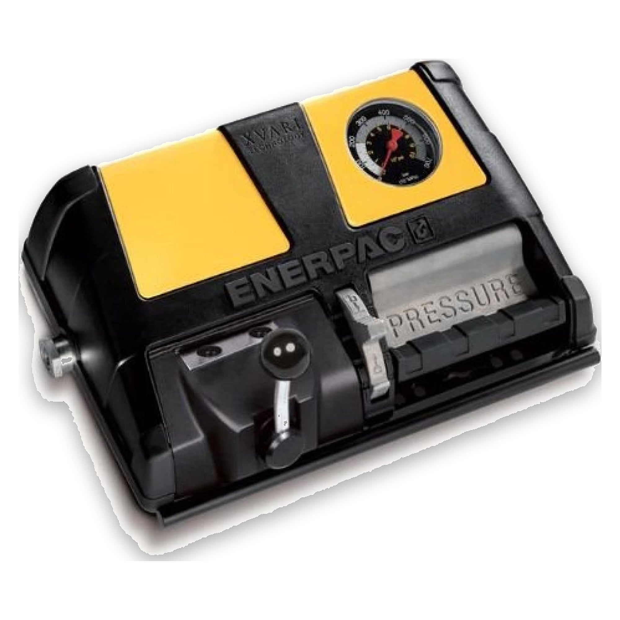 Air Driven Hydraulic Foot Pump, 4/3 Valve, 1 L, Pressure Gauge - Enerpac XA11VG
